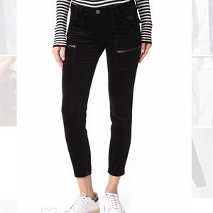 Joie Velvet Park Skinny Pants. Size 27. Black.